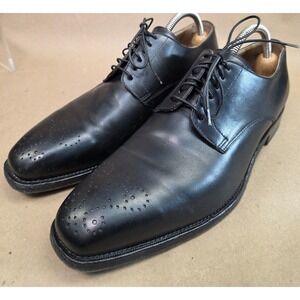 Men's Romano Martegani (Sz 9)  Italian Dress Shoes Black Smooth toe